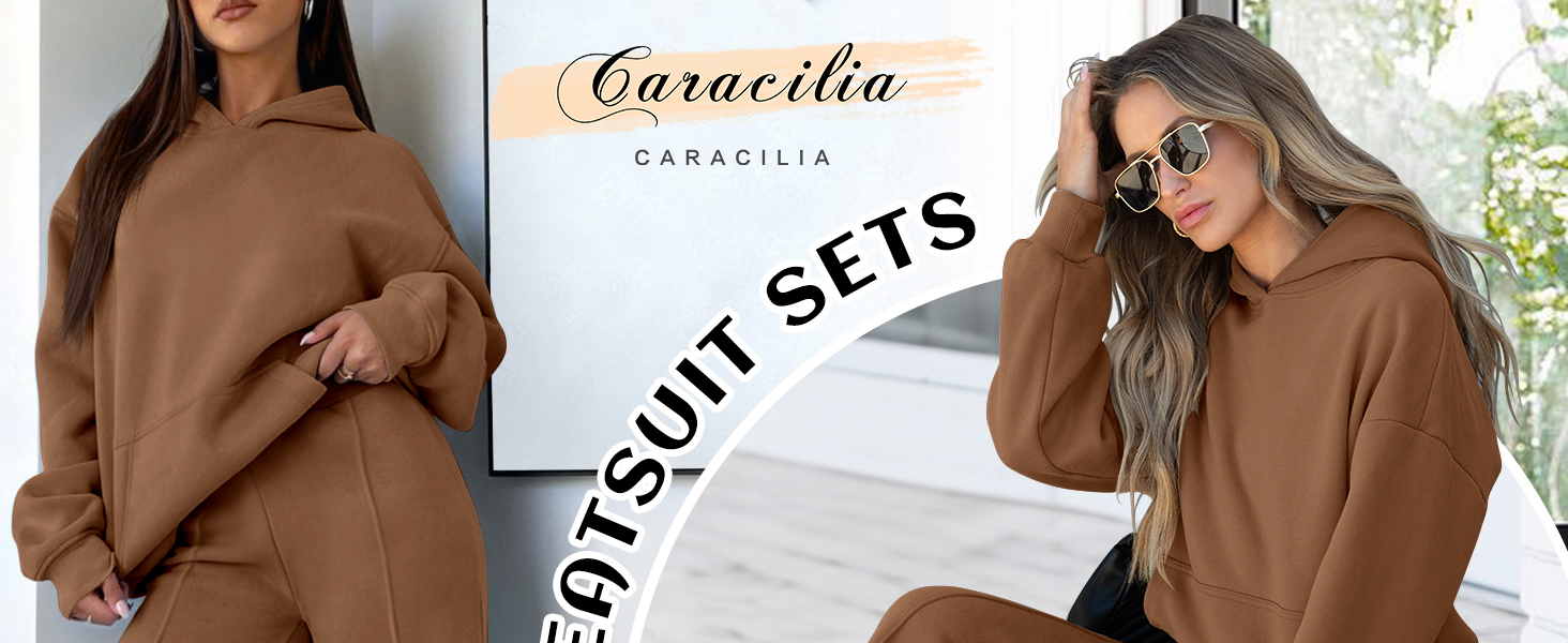  Caracilia Women's 2 Piece Outfits Sweatsuit