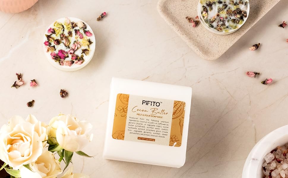 Pifito Cocoa Butter Melt and Pour Soap Base (5 lb) │ Bulk