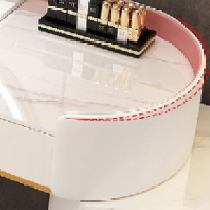 This 3-drawer vanity unit provides ample storage space for cosmetics