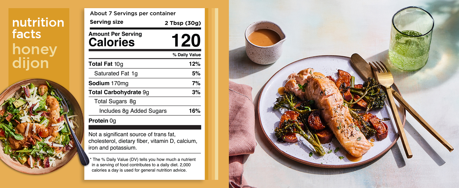 nutrition facts honey dijon sidedish 