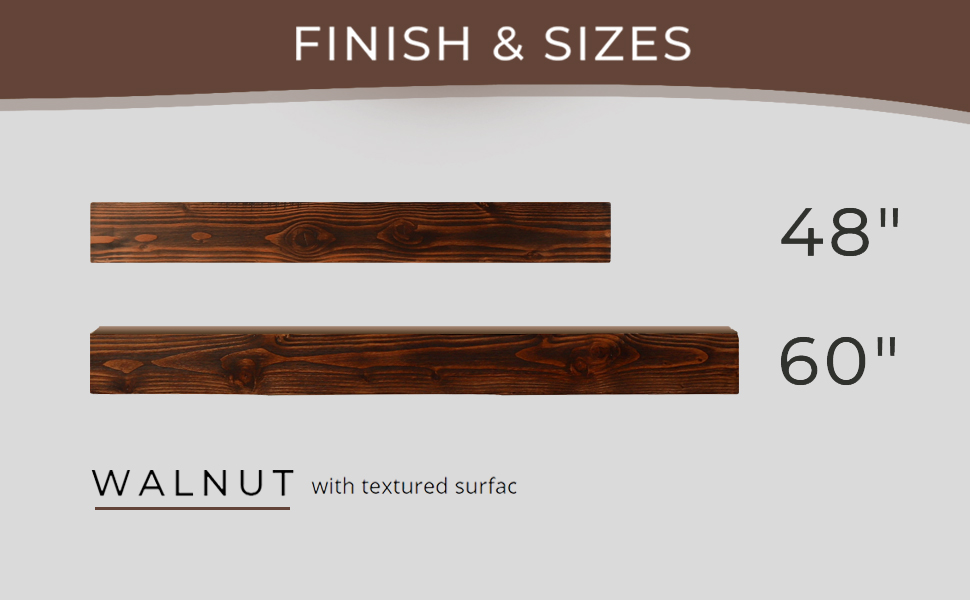 wood mantel shelf