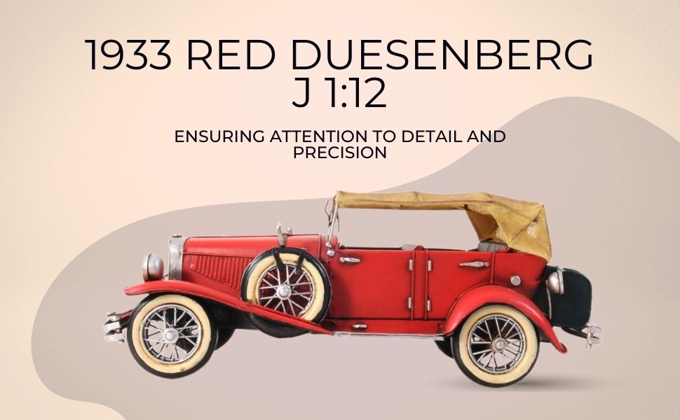 Amazon.com: Old Modern Handicrafts 1933 Red Duesenberg J 1