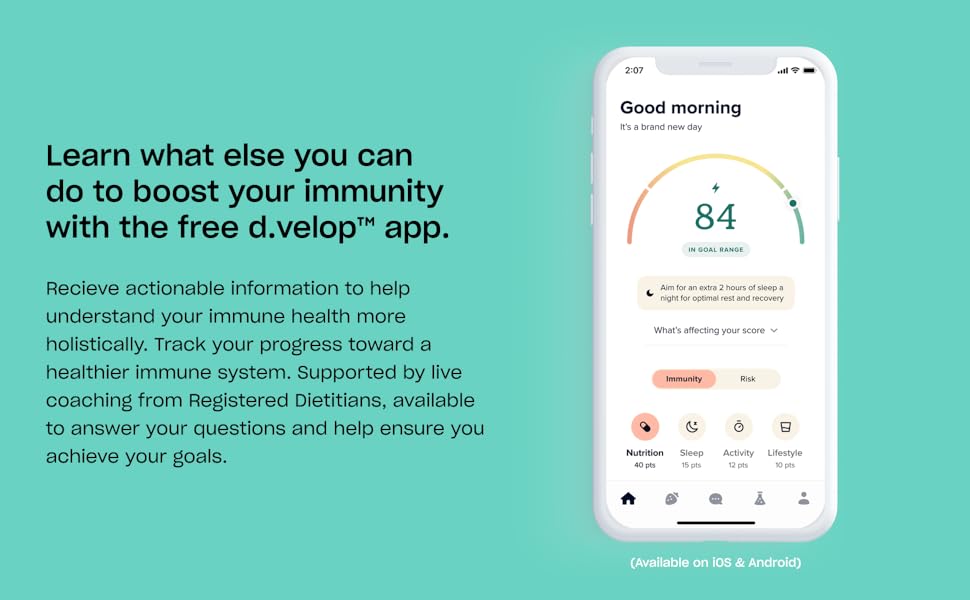 d.velop Vitamin D Test Kit, 2Pack Accurately Track Your