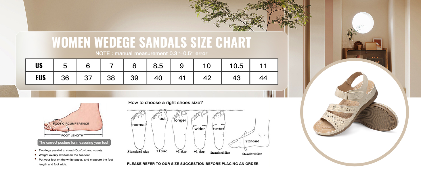 Summer Wedge Sandals