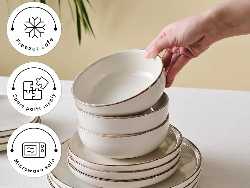 Karaca Hekka Stoneware Dinnerware Sets (18Piece) Kitchen