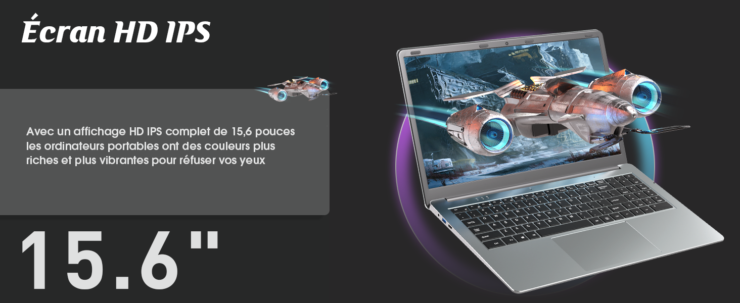 15,6 Pouces PC Portable