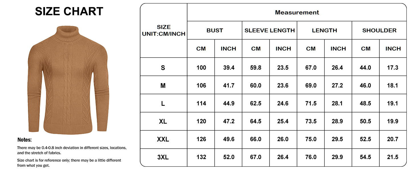 Mens Turtleneck Sweater