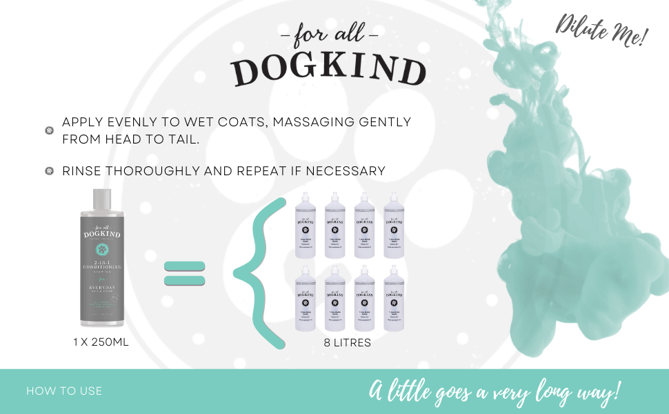 For All DogKind 2-in-1 Dog Shampoo - Refreshing Grapefruit and Mandarin Oil - Gentle Care for Dogs and Puppies - Flea and Tick Wash - Deep Clean & Boost Shine - 250ml 14 2 in 1