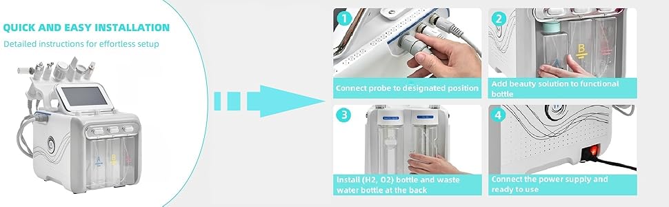 HYCARE HYDROGEN 美容器 HYCARE HYDROGEN 美容器 Hydrogen-Oxygen Facial Machine 6 in 1