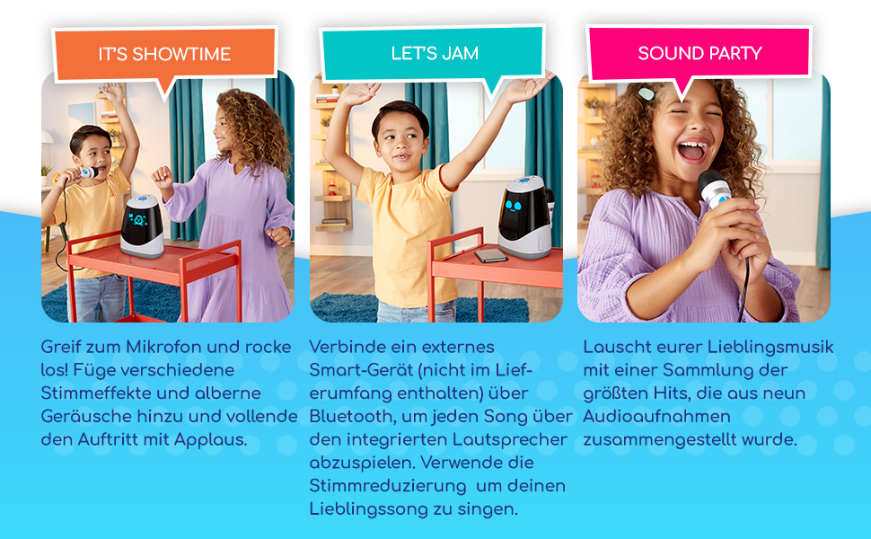 little tikes Tobi 2 Interaktive Karaokemaschine Lautsprecher, Mikrofon und Bluetooth Mehrere