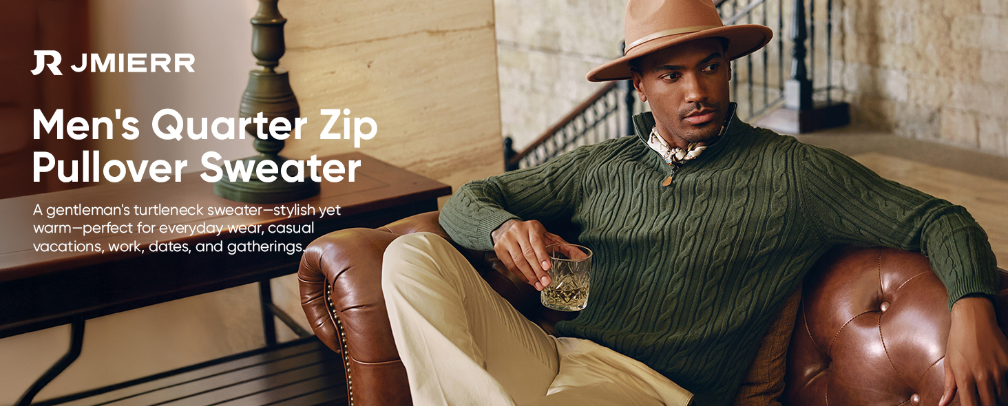 Men's Cable Knit Sweatshirt