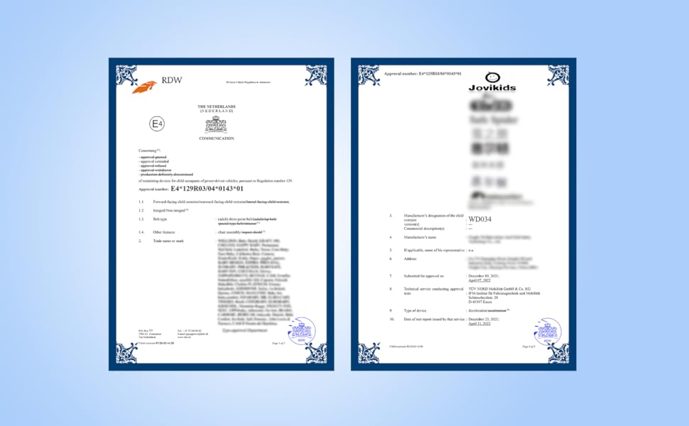 ECE R 129市場規範基準