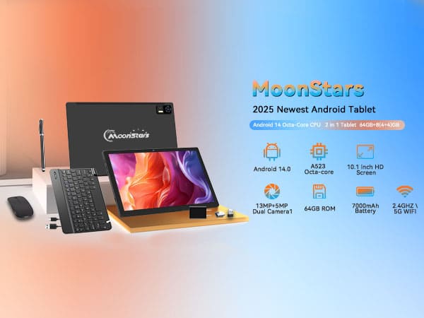 ⚠️本日1000円引き⚠️Android 14 10.1インチ12GB+128GB Amazon.com : 10.1 Inch Android 14 Tablet 2025 Latest Octa