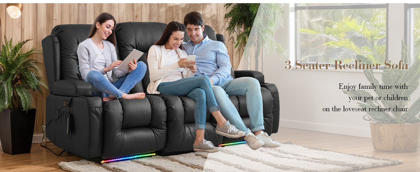 3 seater with center console