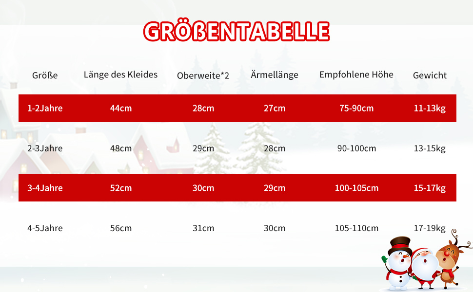 kleinkind weihnachtskleid