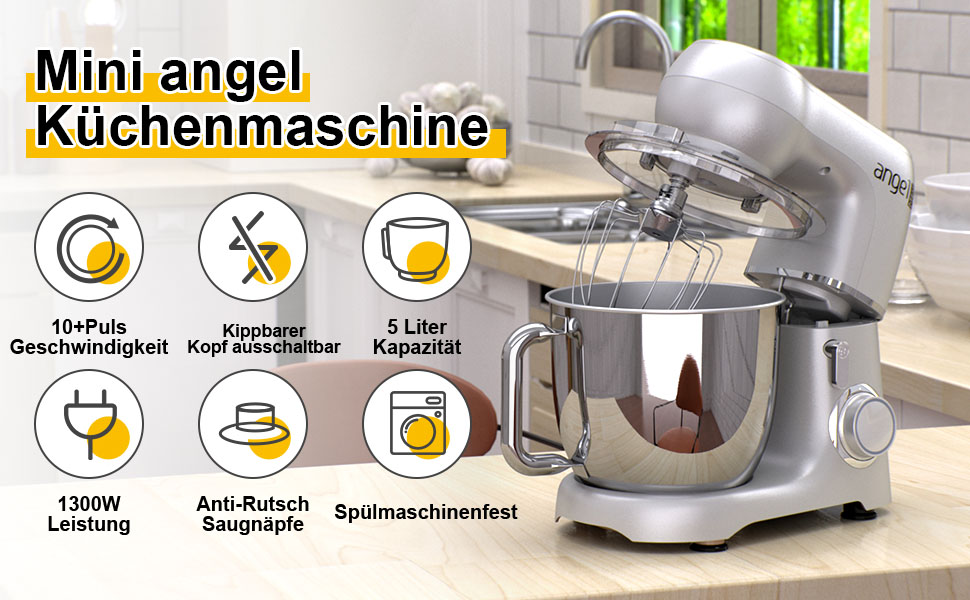 Küchenmaschine silber