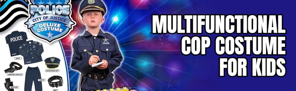 belt shirt halloween costumes costume police kids pretend play role playing policeman kids