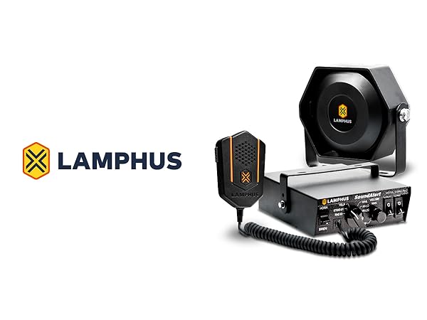  SoundAlert 100W 118-124dB Police Siren Slim Speaker Combo Kit