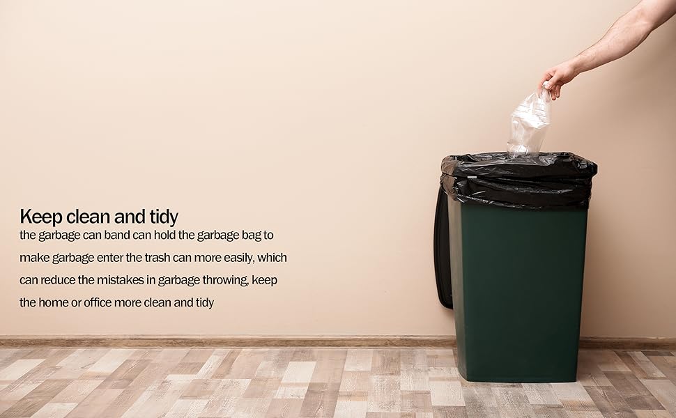 12Pcs Trash Can Bands for 1330 Gallon Garbage Can 4.7Ft