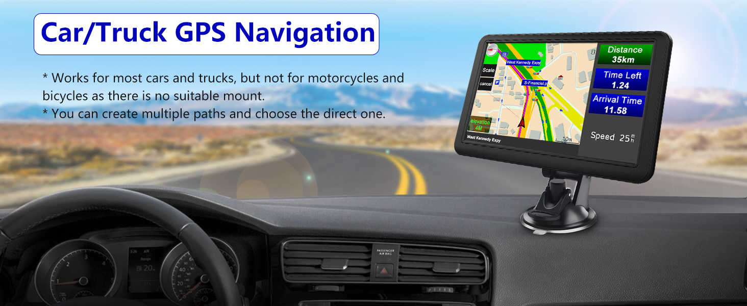 Bluetooth GPS Navigation for Cars Australia with Reversing Camera 7