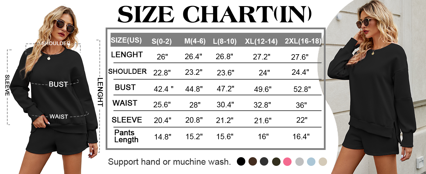 Size Chart of FKEEp Lounge Wear Tacksuit Set