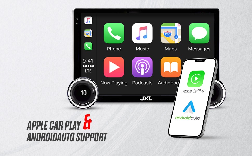 jxl car android 10.1 dual knob
