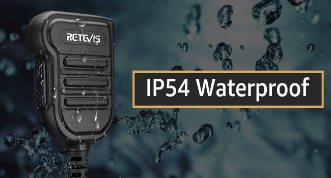 Retevis RT86 Walkie Talkie Speaker Mic,3.5mm Audio Jack, IP54 Waterproof Shoulder Speaker Mic, for RT68 RT21 H777 RB29 RB89 NR10 RA89,Compatible with BAOFENG BF-F8HP UV5R SAMCOM Two Way Radio(4 Pack) 17 waterproof speaker mic