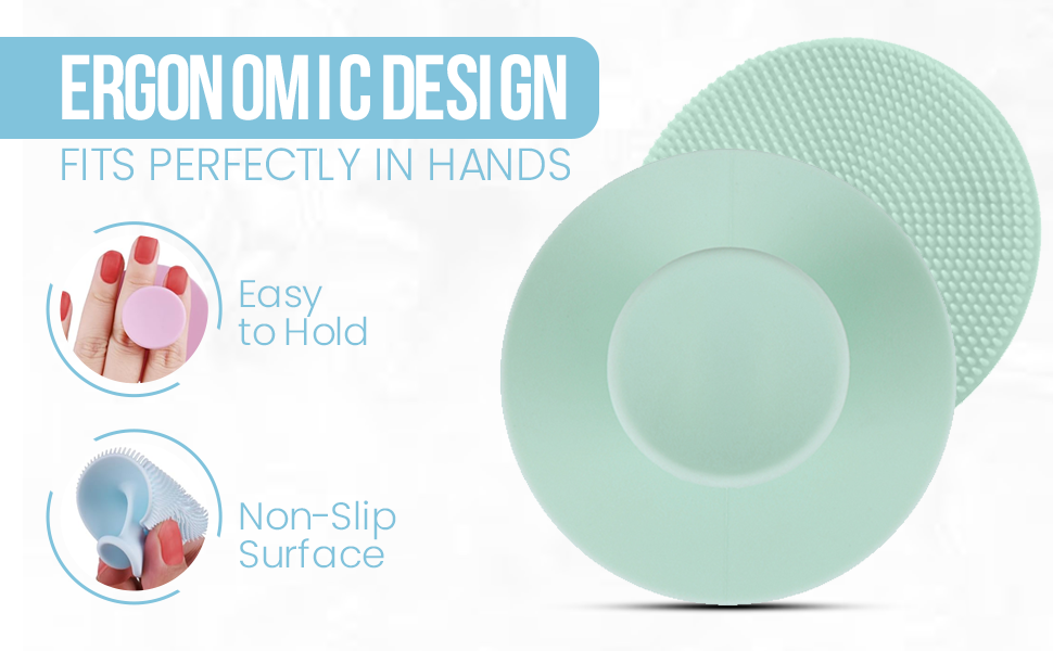 Face Scrubber, 4 PCS Silicone Face Scrubber Exfoliator for Women Face Cleansing Brush 