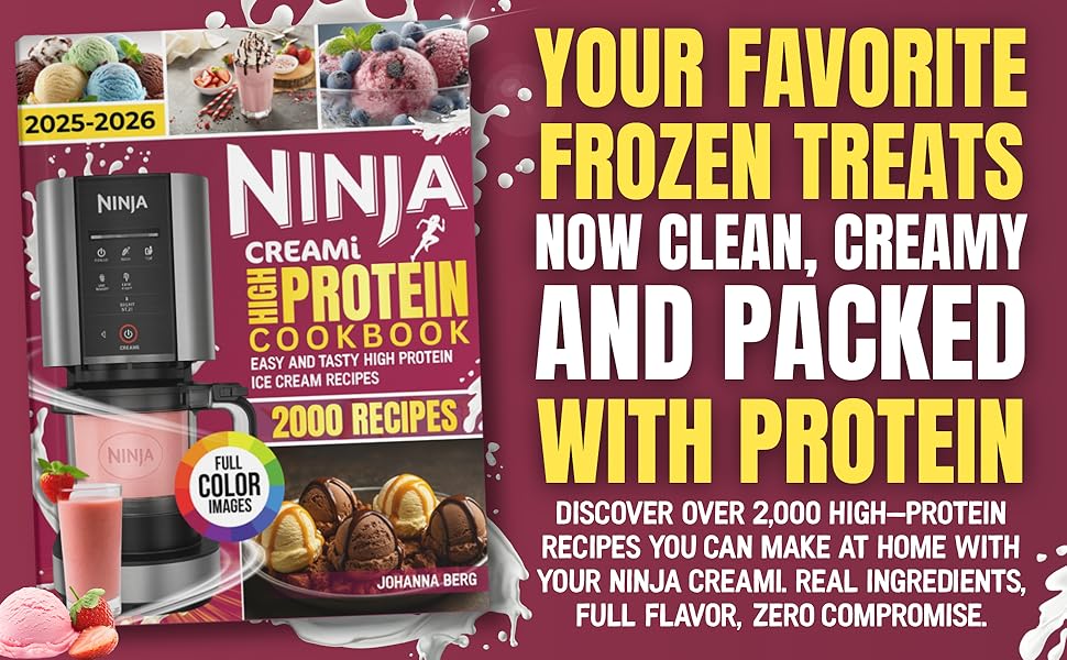 ninja creami high protein cookbook - frozen desserts - 1