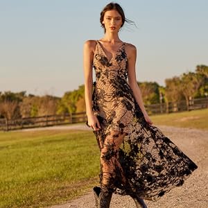 Sidney Dress Black/Nude
