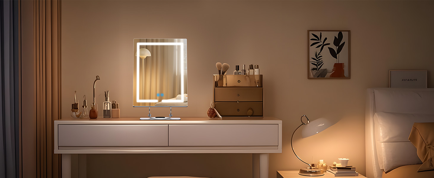 lighted makeup mirror