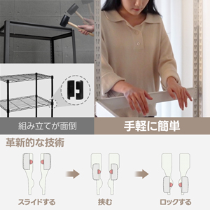 DANT House 組立簡単 ラミネート スチールラック 5段 Amazon｜HOMEDANT House 組立簡単 ラミネート スチールラック