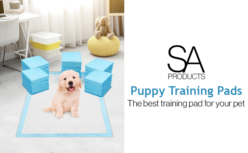 SA Products 50 Pack Large Dog & Puppy Training Pads Super Absorbent
