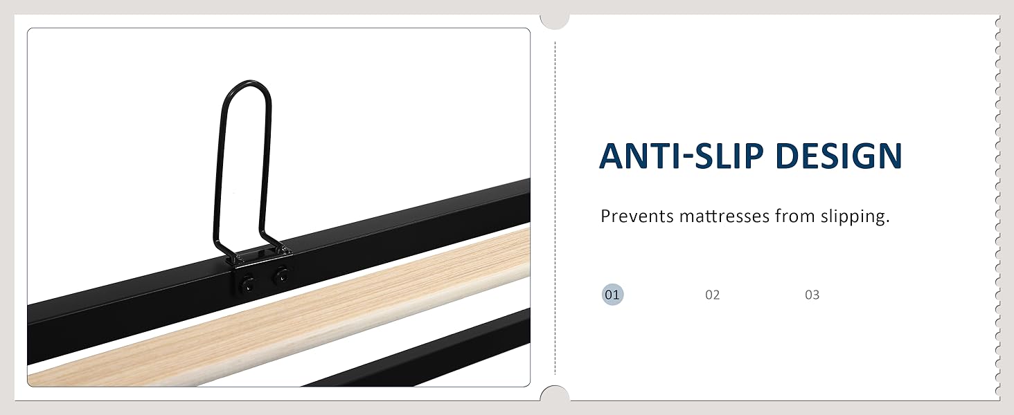 bed frame anti-slip device