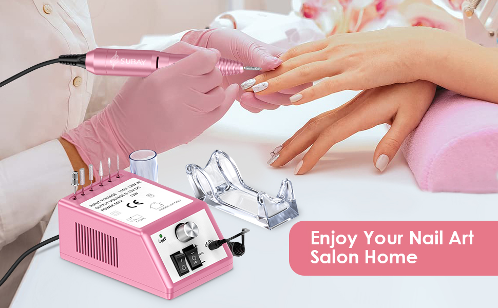SUBAY 20000 RPM Professional Nail Drill Machine，Electric Nail File for
