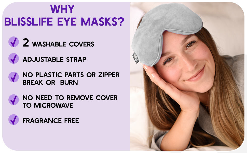 BlissLife Eye Mask for Dry Eyes, Eye Compress for Dry Eyes