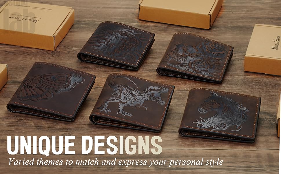 Authentical leather handmade wallet - Unique and Classic style wallet