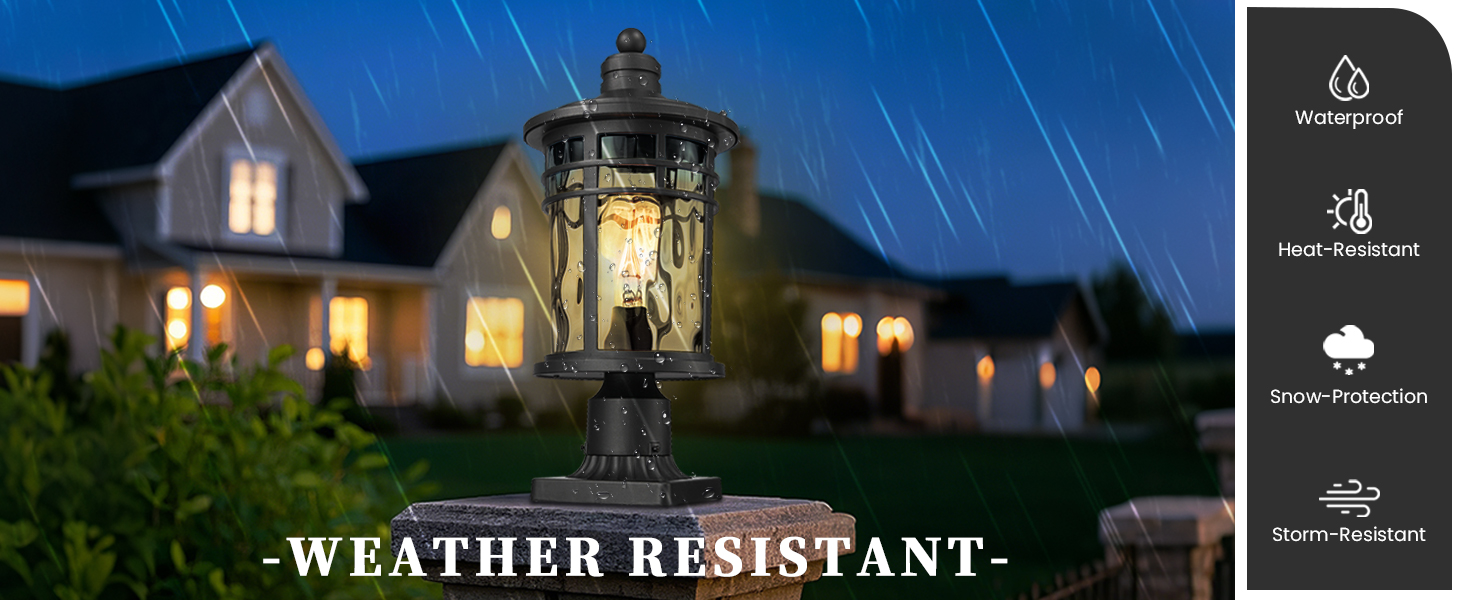 Outdoor post lamp