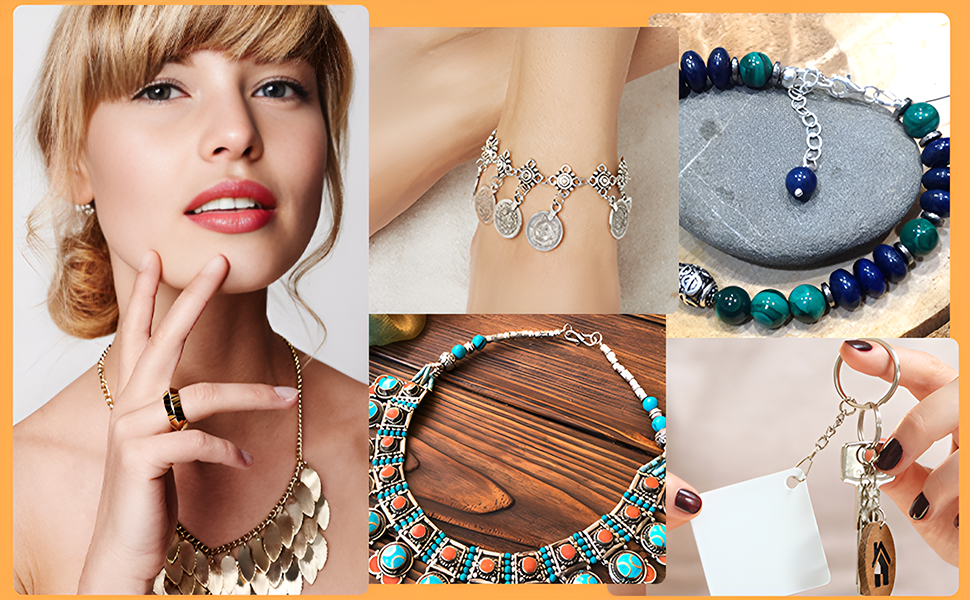 2000 PCS Jump Rings with Storage Box, Open Metal Jump Rings, Silver Key