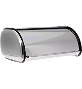 Home-it Stainless Steel Bread Box for kitchen, bread bin, storage holder 16.5x10x8