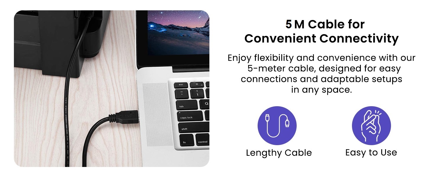 5M PRINTER CABLE