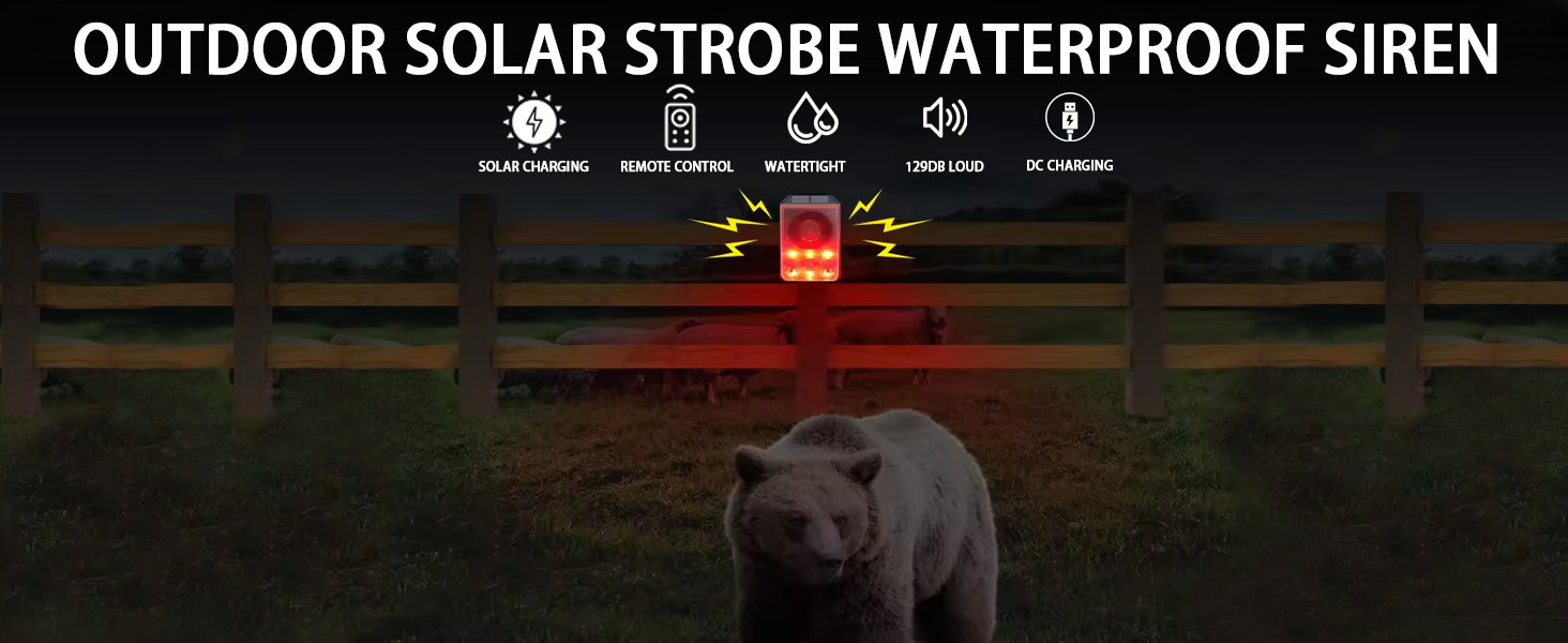 solar lights alarm outdoor solar strobe warning light motion sensor light indoor driveway alarm