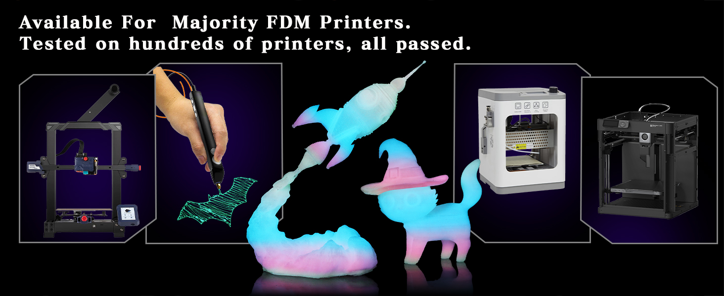 glow in the dark pla,pla filament 1.75mm,glow in the dark filament pla,rainbow pla filament