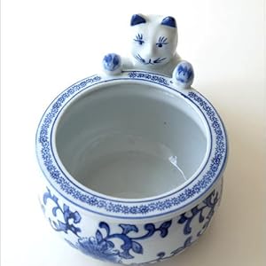 北村ページ 睡蓮鉢 メダカ 飼育 骨董品 青 陶器 楽天市場