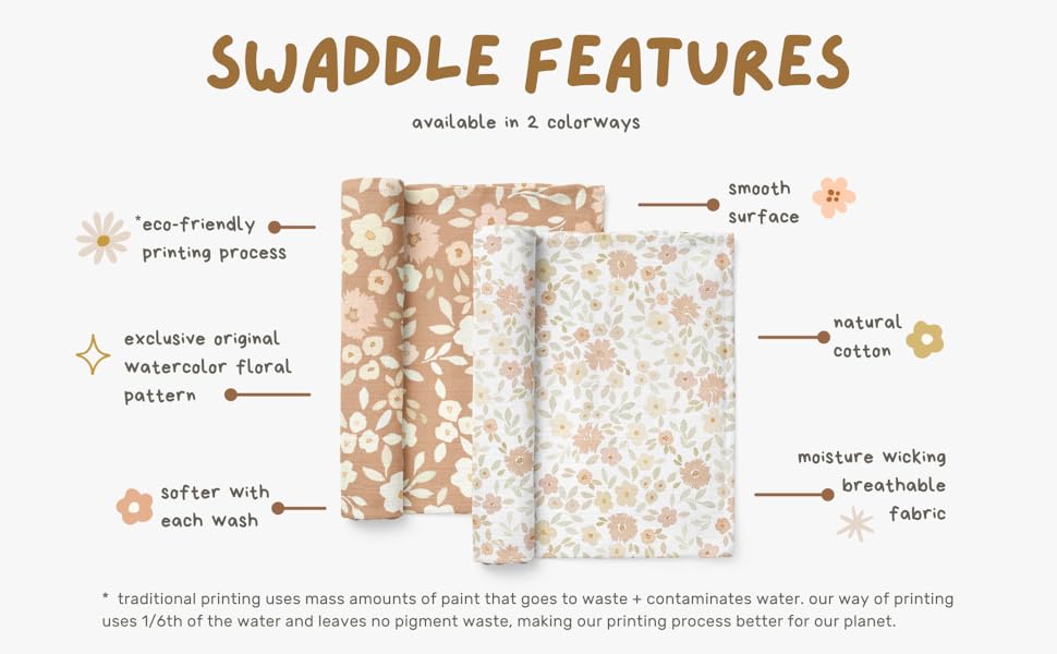 Floral Swaddle Benefits