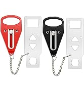 Portable Door Lock 2Pack Extra Lock for Additional Privacy and Safety in Home,Hotel and Apartment...