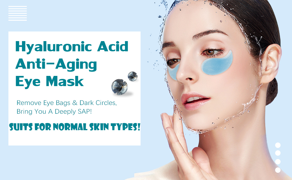 Bluemega Parches para Ojos VitaminC Under Eye Patches Parches de