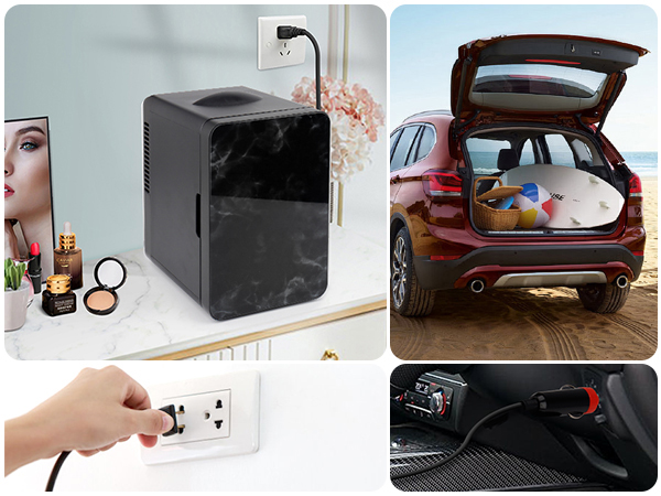 makeup car small cosmetic refrigerators beauty desk make up 4L black cooler compact desktop 