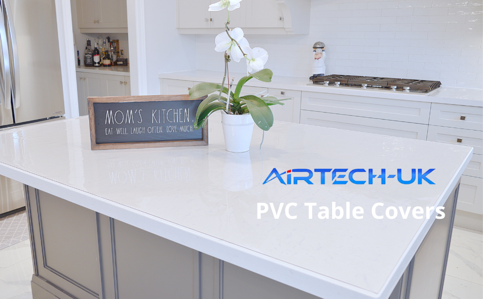 AirTechUK PVC Table Protector Table Cover/Protector Transparent 2mm