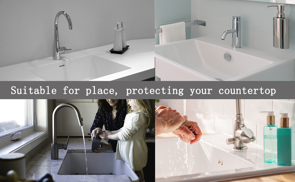 Kitchen Sink Splash Guard,24" Silicone Faucet Handle Drip